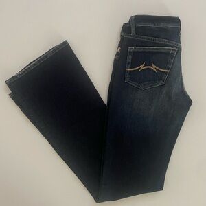 New Parasuco Stretch Jeans Women Low Rise Straight Leg Pant Denim Size 27x34